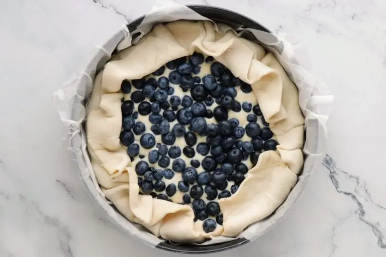 Step 7 - Blueberry Basque Cheesecake