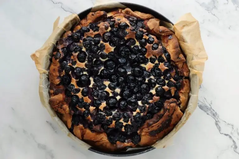 Step 8 - Blueberry Basque Cheesecake