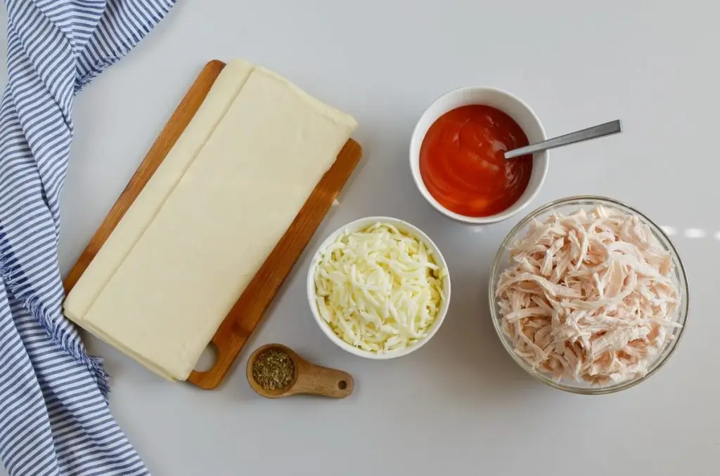 Ingredients for Buffalo Chicken Braid