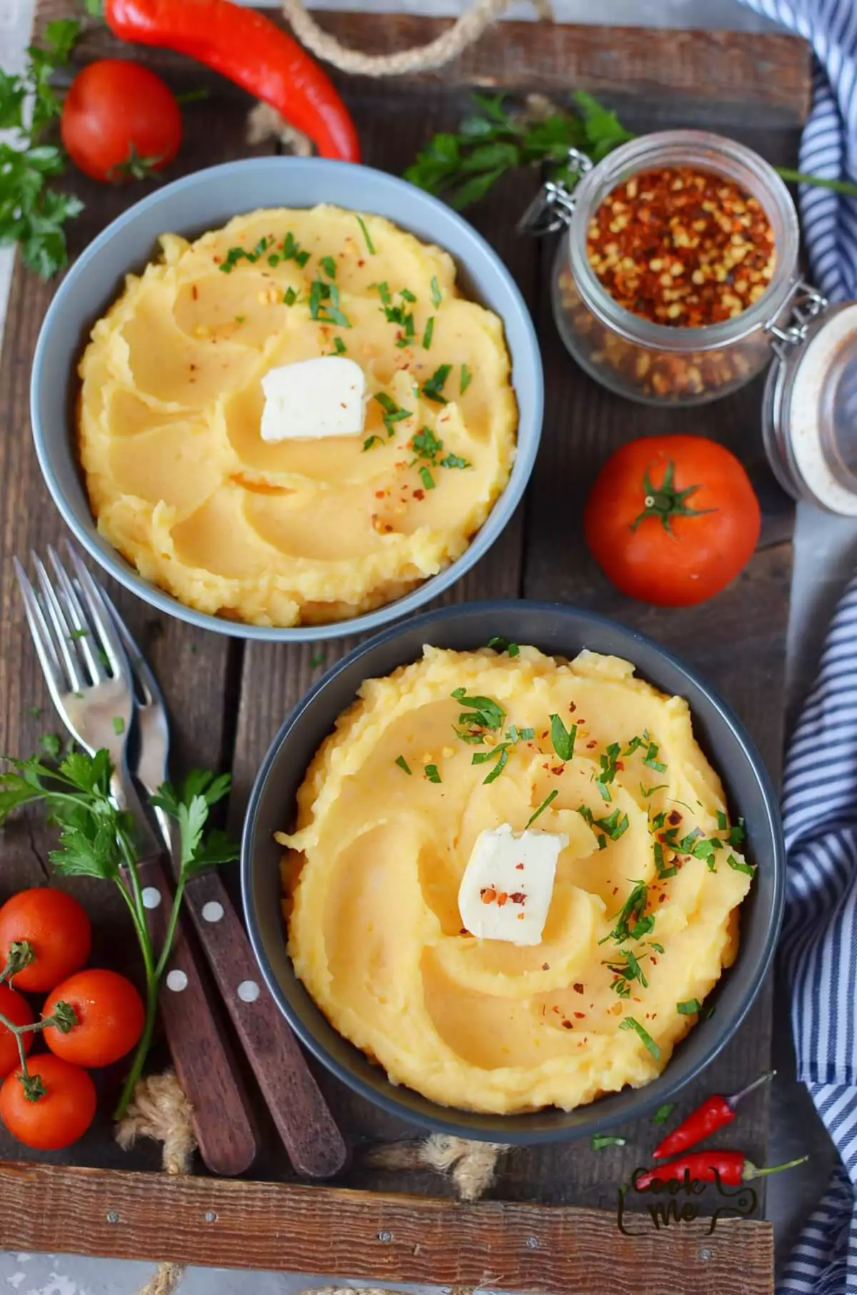 Buttery Pumpkin Mashed Potatoes
