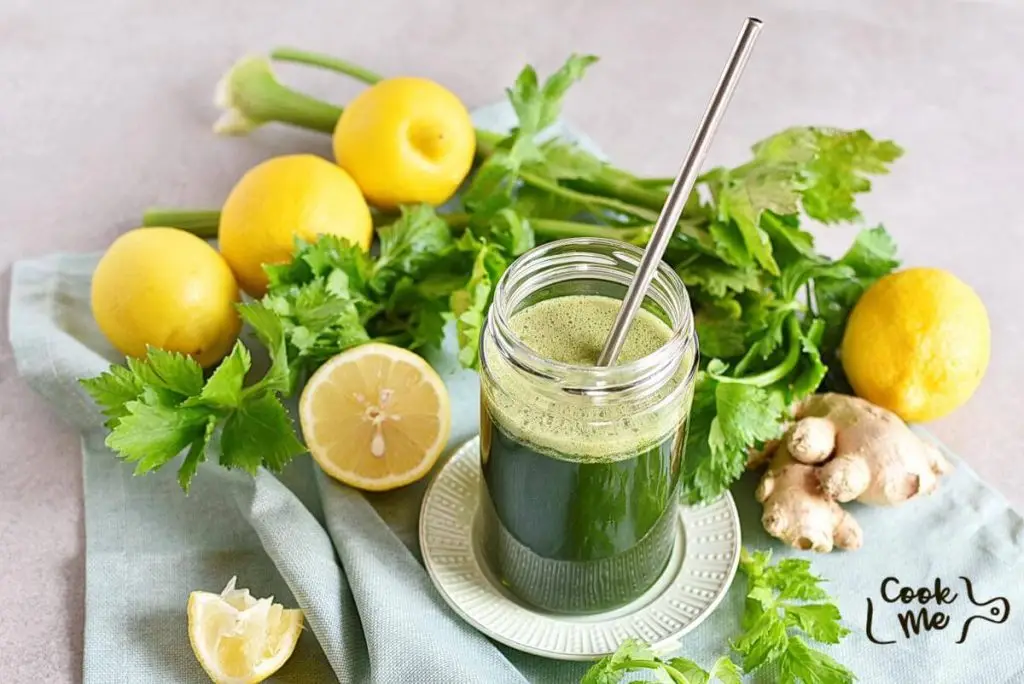 Celery Ginger and Lemon Juice