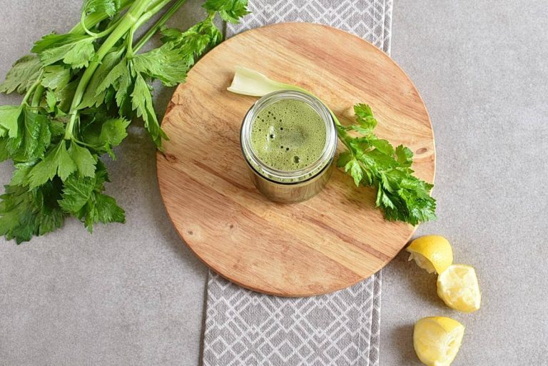 Step 3 - Celery Ginger and Lemon Juice