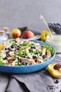 Chicken and Nectarine Poppy Seed Salad