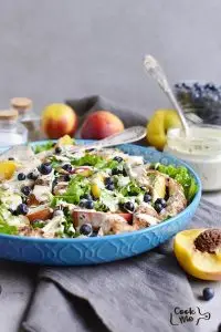 Chicken and Nectarine Poppy Seed Salad