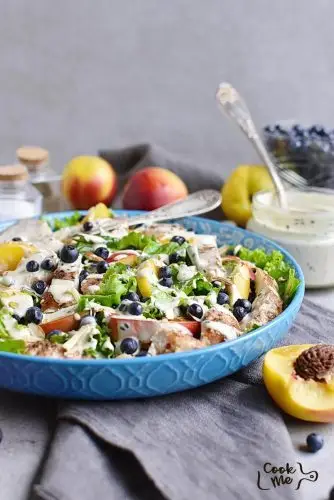 Chicken and Nectarine Poppy Seed Salad