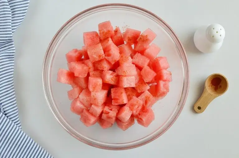 Step 1 - Chili Lime Watermelon Salad