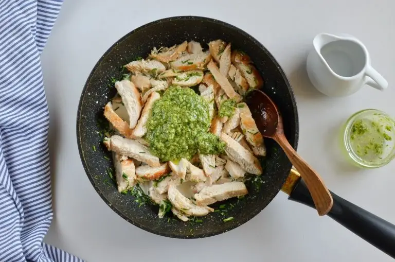 Step 6 - Creamy Chicken & Green Bean Pesto Pasta
