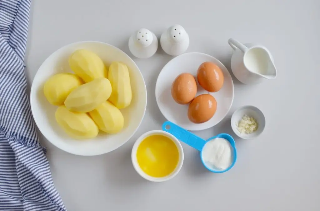 Ingredients for Duchess Baked Potatoes