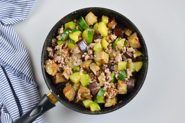 Step 5 - Eggplant and Chili Garlic Pork Stir-Fry
