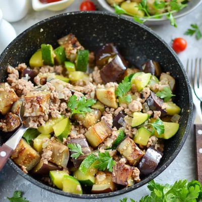 Eggplant and Chili Garlic Pork Stir-Fry Recipe - Cook.me Recipes