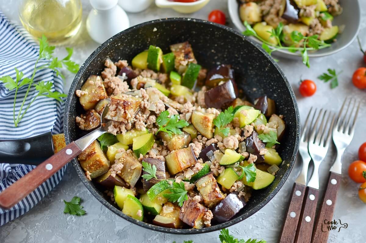 Eggplant and Chili Garlic Pork Stir-Fry
