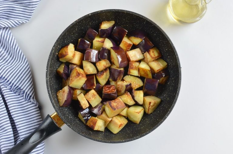Step 1 - Eggplant and Chili Garlic Pork Stir-Fry
