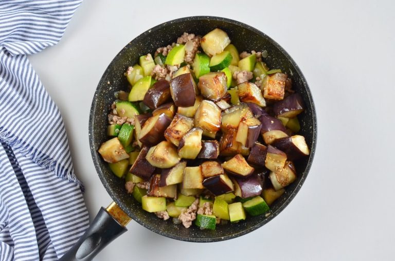 Step 5 - Eggplant and Chili Garlic Pork Stir-Fry