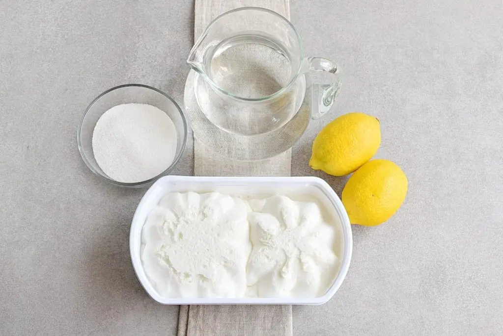 Ingredients for Frosted Lemonade