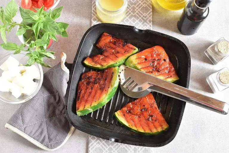 Step 3 - Honey Grilled Watermelon Caprese Salad