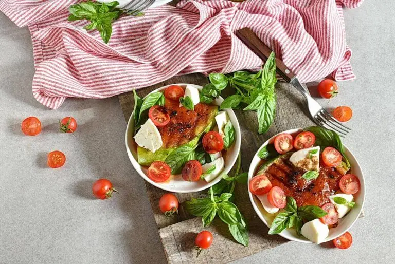 Step 6 - Honey Grilled Watermelon Caprese Salad