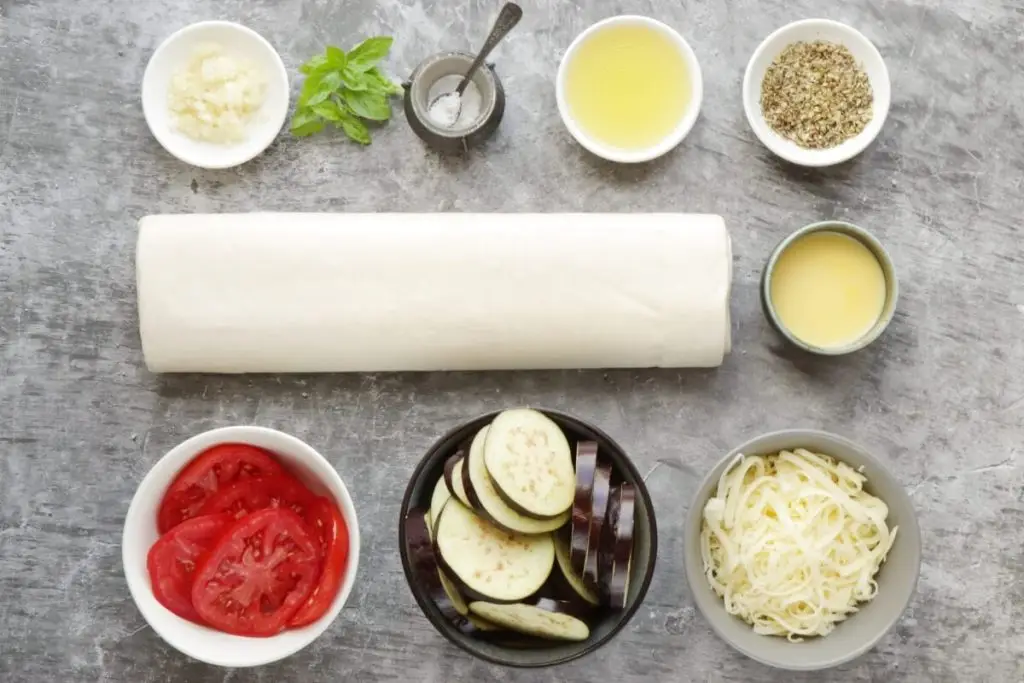 Ingredients for Italian Eggplant Tomato Galette