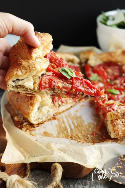 Italian Eggplant Tomato Galette