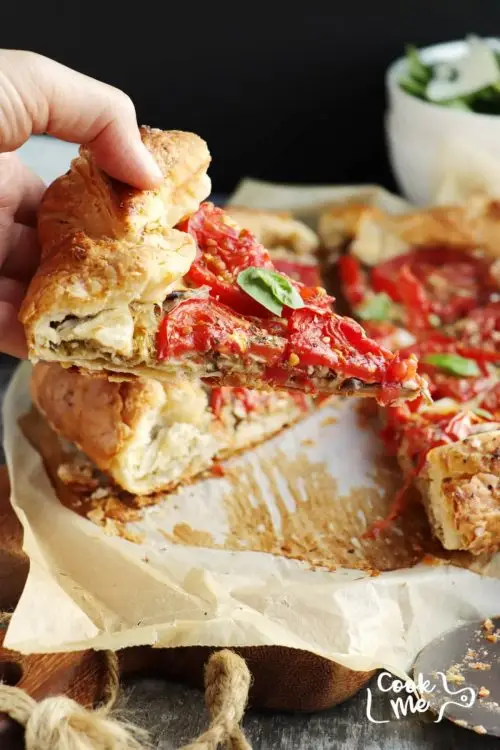 Italian Eggplant Tomato Galette