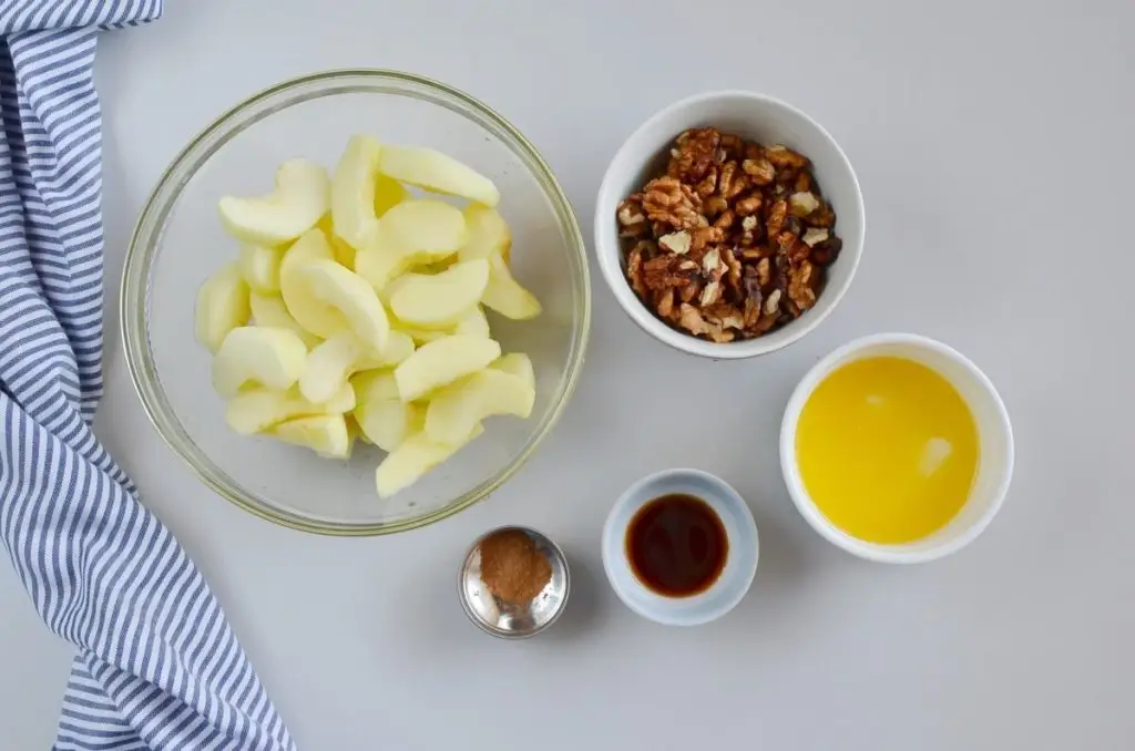 Ingredients for Keto Apple Crisp