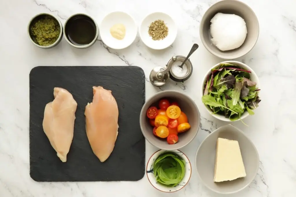 Ingredients for Keto Chicken Margherita