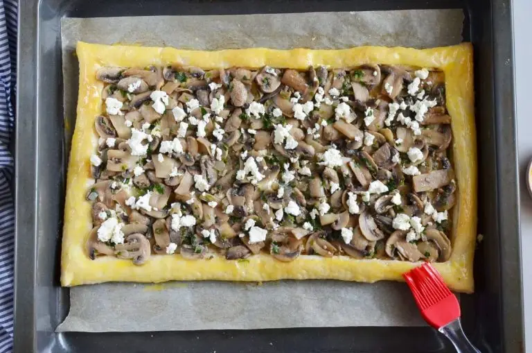 Step 9 - Mushroom Tart with Puff Pastry