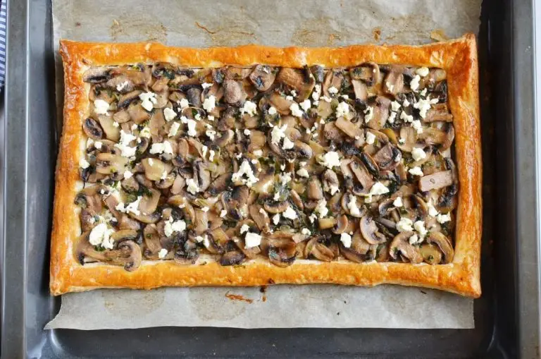 Step 10 - Mushroom Tart with Puff Pastry