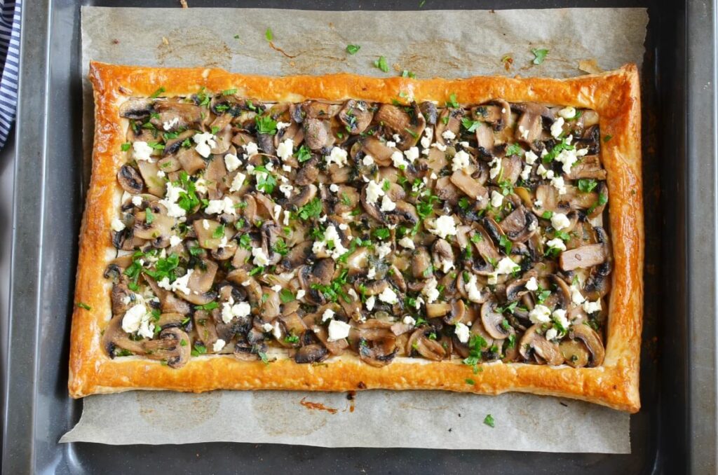 How to serve Mushroom Tart with Puff Pastry