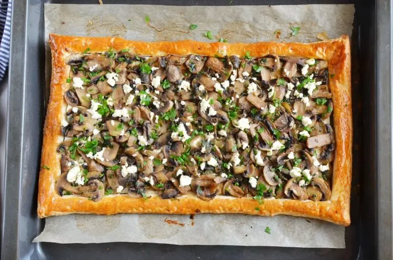 Step 11 - Mushroom Tart with Puff Pastry