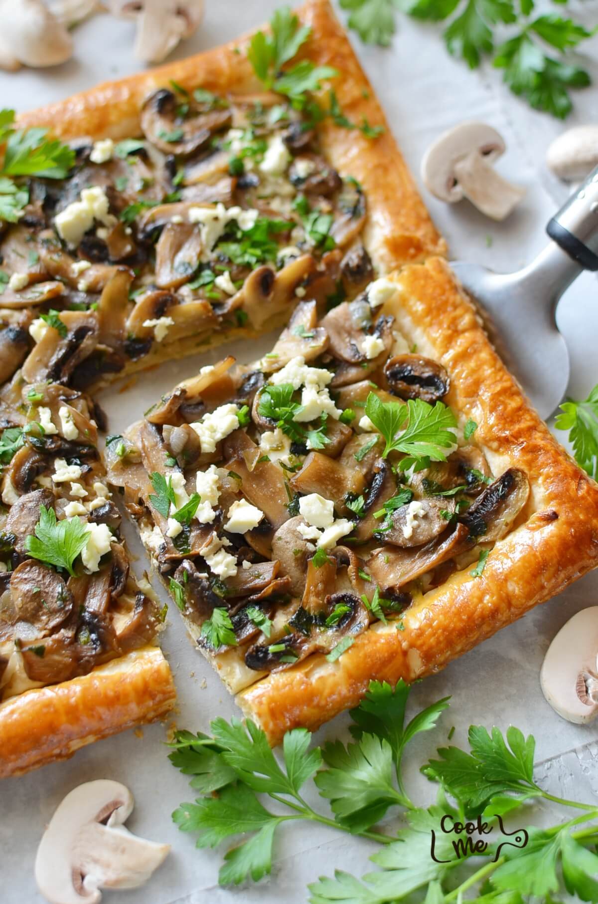 Mushroom Tart with Puff Pastry Recipe - Cook.me Recipes