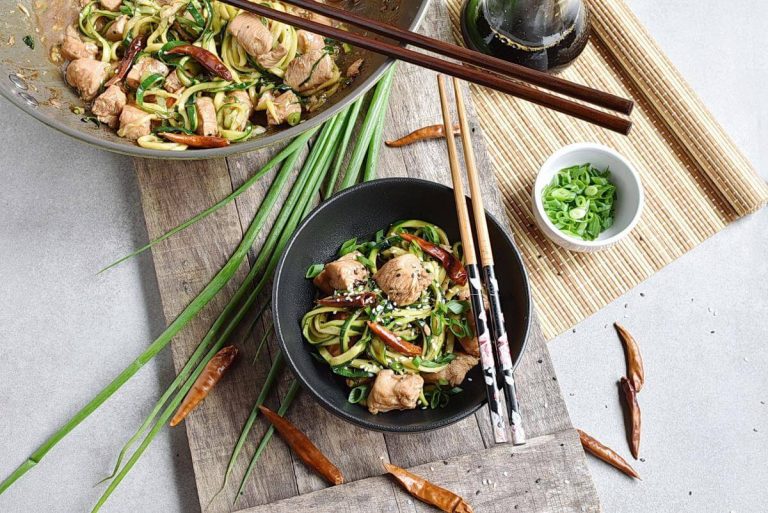 Step 7 - One Pot Kung Pao Chicken Zoodles
