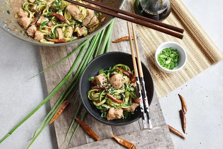 Step 7 - One Pot Kung Pao Chicken Zoodles