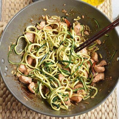 One Pot Kung Pao Chicken Zoodles recipe - step 6
