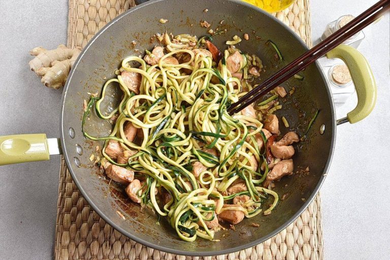 Step 6 - One Pot Kung Pao Chicken Zoodles