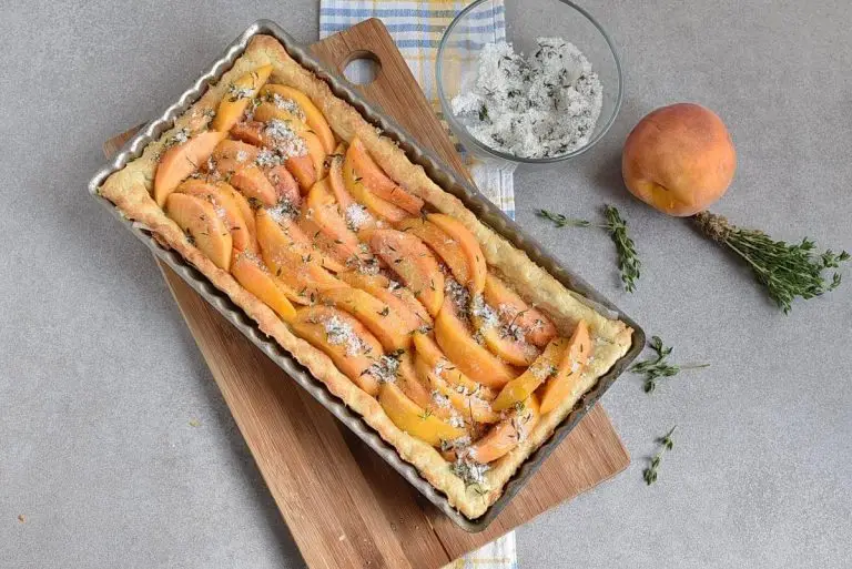 Step 8 - Peach Tart with Thyme Sugar