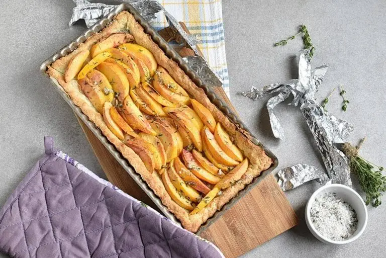 Step 9 - Peach Tart with Thyme Sugar