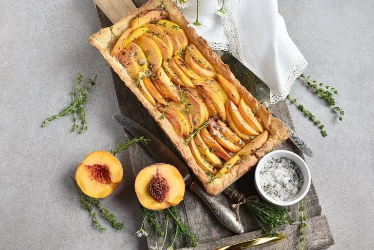 Step 10 - Peach Tart with Thyme Sugar