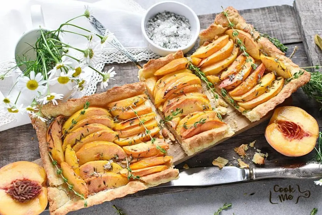 Peach Tart with Thyme Sugar