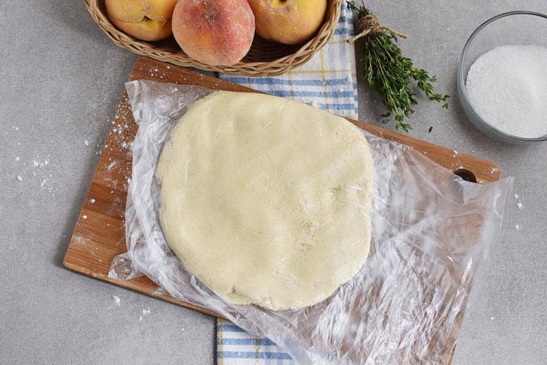 Step 3 - Peach Tart with Thyme Sugar