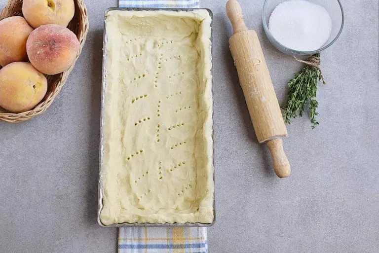Step 5 - Peach Tart with Thyme Sugar