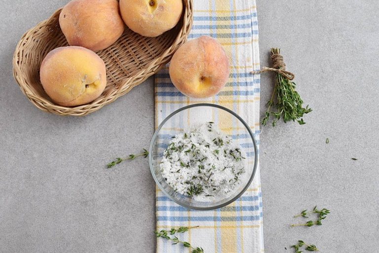 Step 7 - Peach Tart with Thyme Sugar