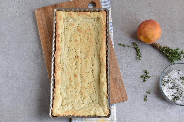 Step 6 - Peach Tart with Thyme Sugar