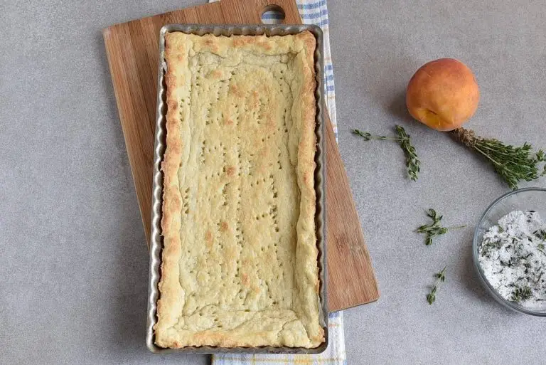 Step 6 - Peach Tart with Thyme Sugar