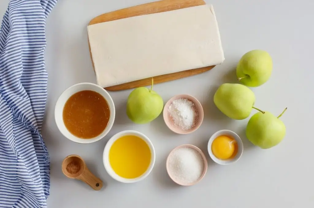Ingredients for Puff Pastry Apple Tartlets