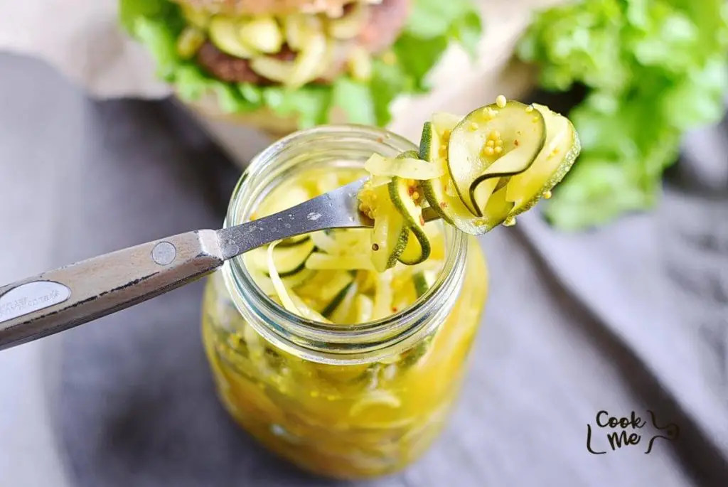 Sweet and Spicy Zucchini Refrigerator Pickles