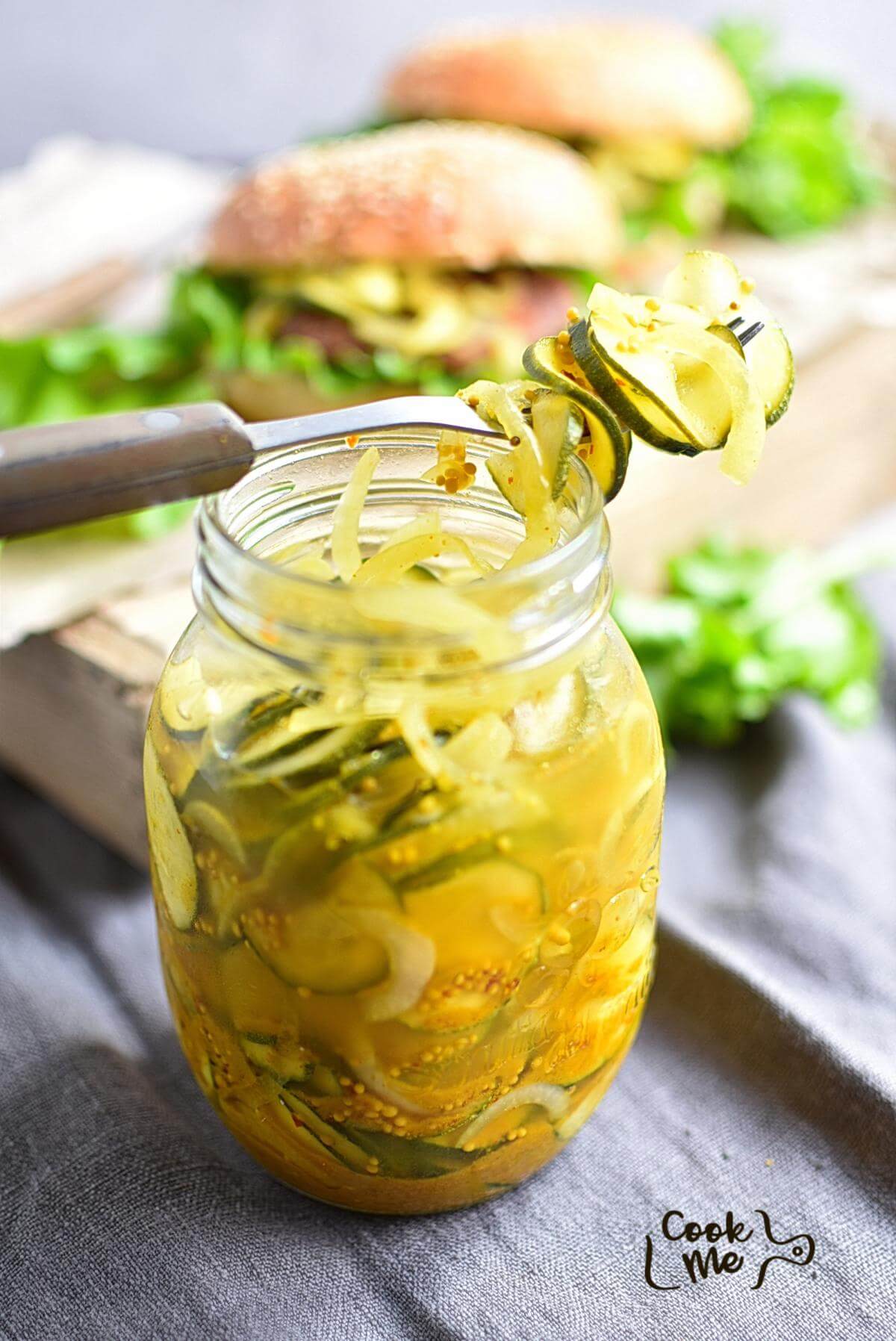 Sweet and Spicy Zucchini Refrigerator Pickles Recipe Cook.me Recipes