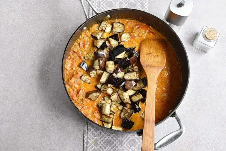 Step 7 - Vegan Roasted Eggplant Curry