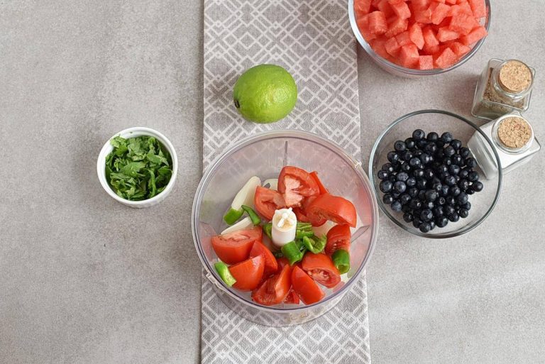 Step 1 - Watermelon Blueberry Salsa