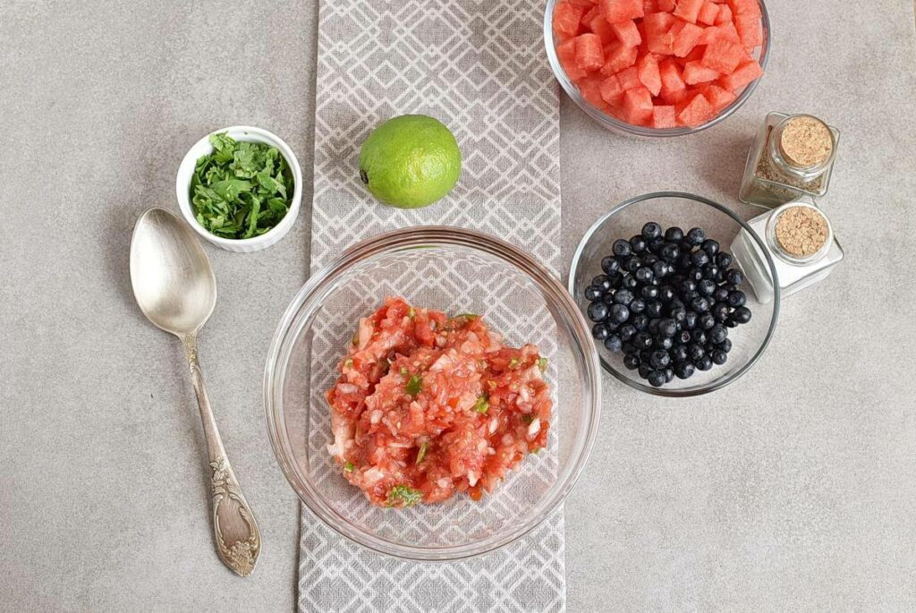 Watermelon Blueberry Salsa recipe - step 2
