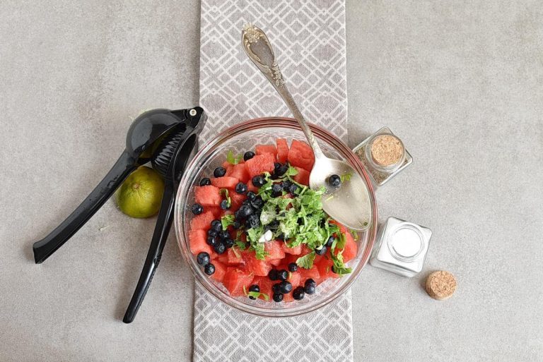 Step 3 - Watermelon Blueberry Salsa